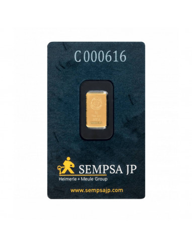 Lingot Or 5 grammes SEMPSA