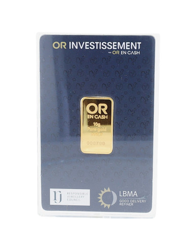 Lingotin or 10 grammes OR EN CASH