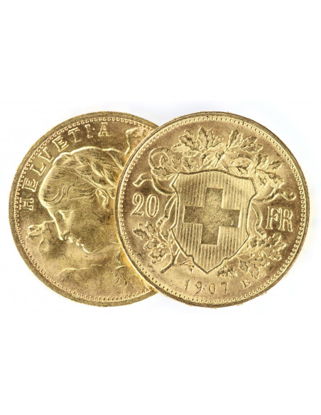 Achat Pièce 20 Francs Suisse Or, Or-investissement.fr