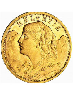 Achat Pièce 20 Francs Suisse Or, Or-investissement.fr
