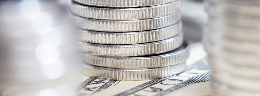 Pièces d'argent d'investissement sur billets américains