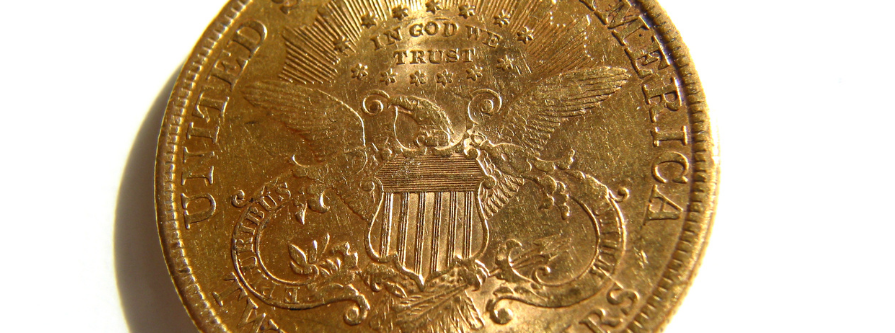 Détail du revers de la pièce de 20$ or St Gaudens