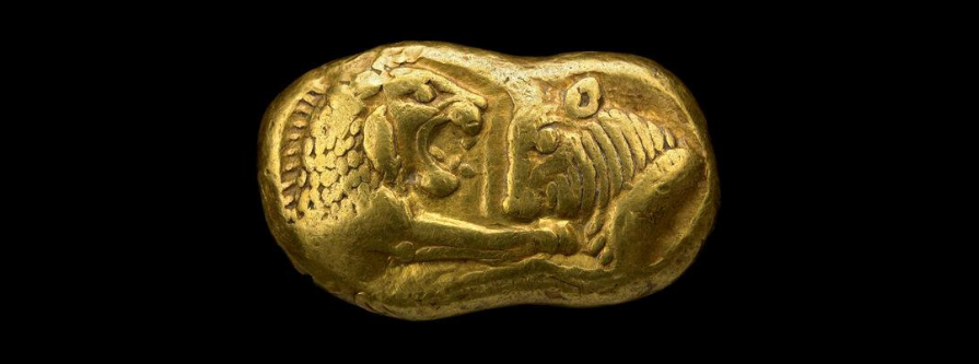 Pièce en or frappée sous Crésus - 550 av. J.C.