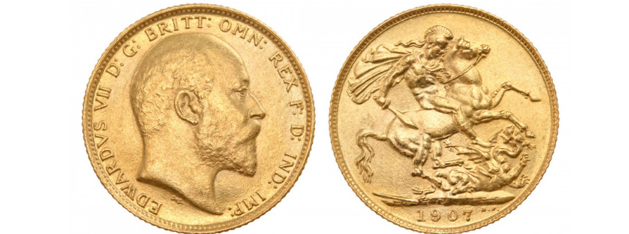 Pièce d'or souverain britannique