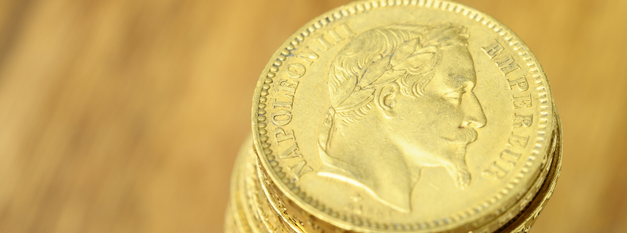 Pièce d'or Napoléon III à tête laurée