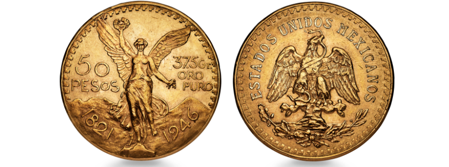 Pièce 50 Pesos Or 